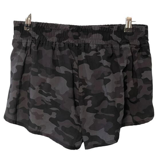 Versona Black Gray Camo Running Shorts with Briefs M - Picture 2 of 4